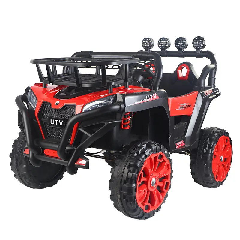 Dual-Seater 12V Battery Electric Ride-on Cars for Big Kids to Drive With Remote Children Off-road Plastic Outdoor Toy Ve — view 1