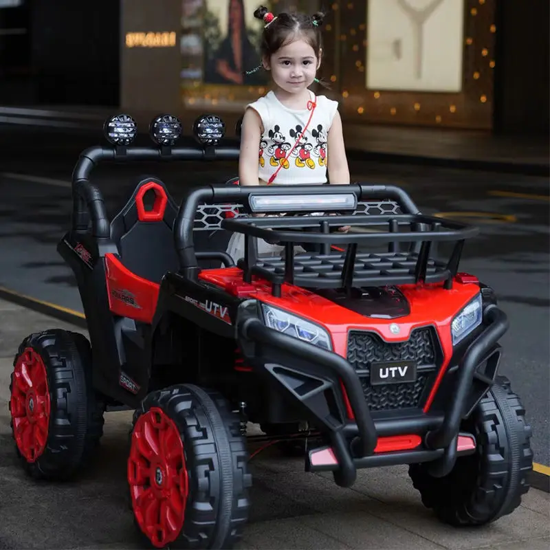 Dual-Seater 12V Battery Electric Ride-on Cars for Big Kids to Drive With Remote Children Off-road Plastic Outdoor Toy Vehicle — image 3