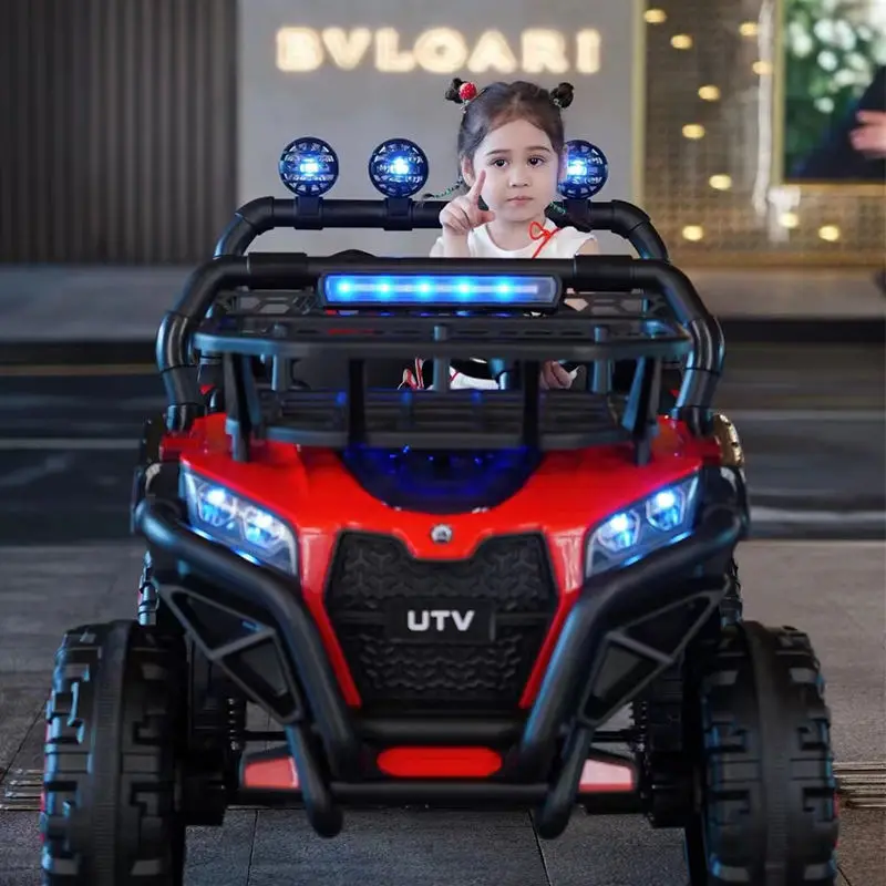 Dual-Seater 12V Battery Electric Ride-on Cars for Big Kids to Drive With Remote Children Off-road Plastic Outdoor Toy Vehicle — image 4