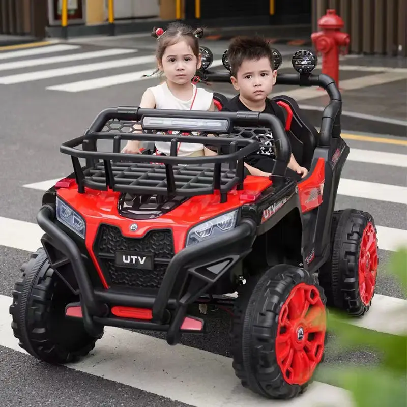 Dual-Seater 12V Battery Electric Ride-on Cars for Big Kids to Drive With Remote Children Off-road Plastic Outdoor Toy Vehicle — image 5