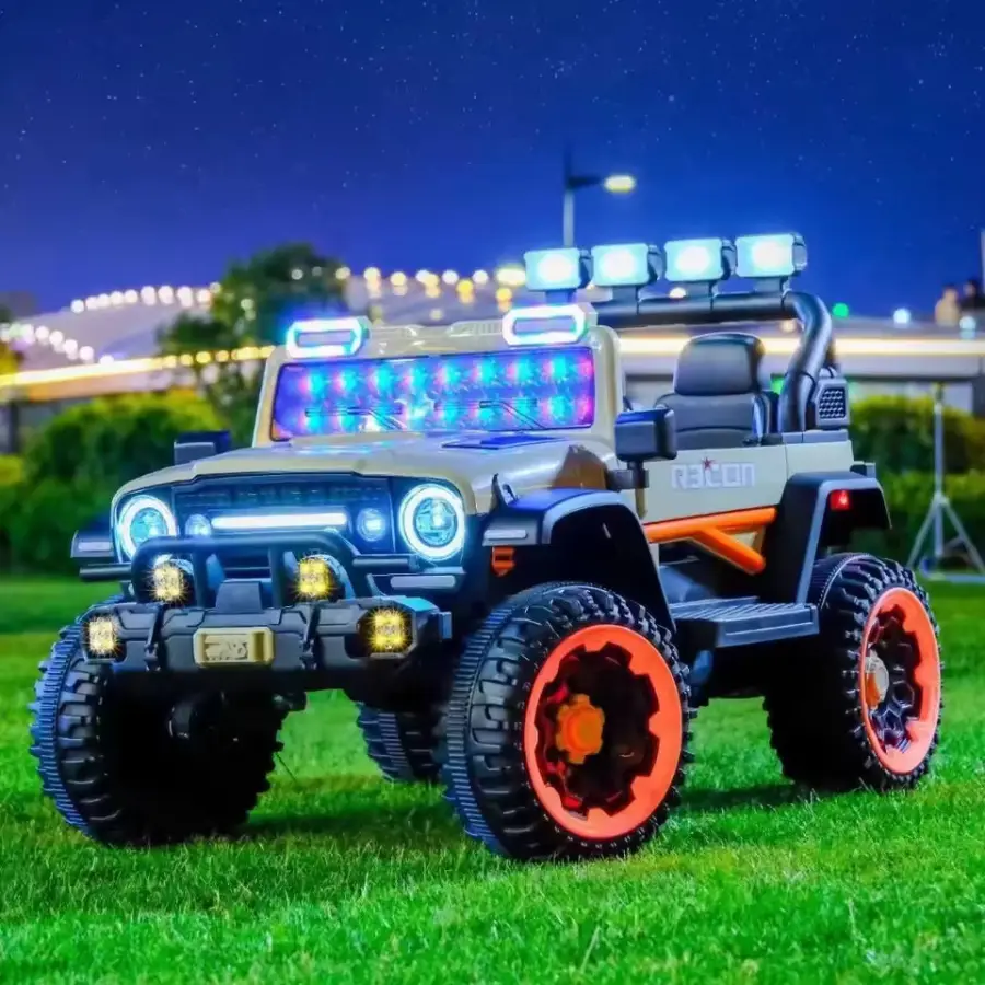High Quality 12V Four Wheels Off Road Vehicle Child Kids Battery Powered Car 2 Seats Electric Ride-on Cars With Remote Control — image 3