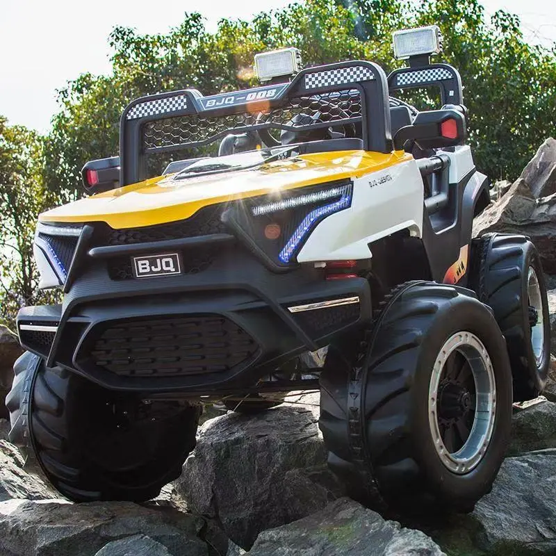 Children's Electric Cars Adults Can Ride Four-Wheel Drive Off-Road Vehicles Baby Remote Control Electric Toy Cars for Kids — image 2