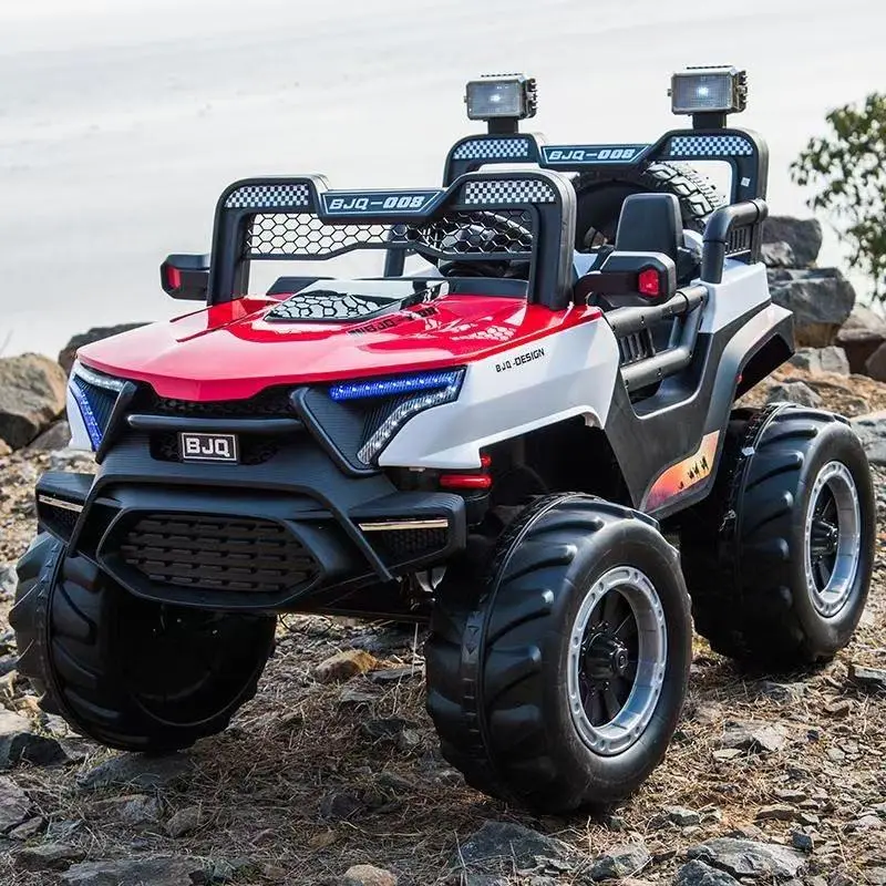 Children's Electric Cars Adults Can Ride Four-Wheel Drive Off-Road Vehicles Baby Remote Control Electric Toy Cars for Kids — image 3