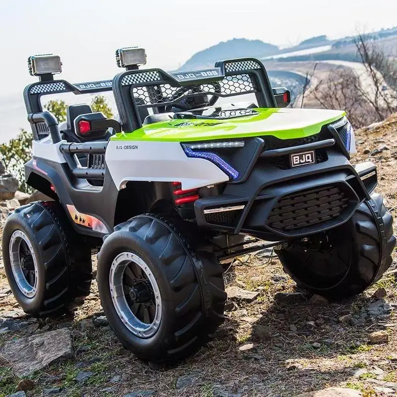 Children's Electric Cars Adults Can Ride Four-Wheel Drive Off-Road Vehicles Baby Remote Control Electric Toy Cars for Kids — image 5