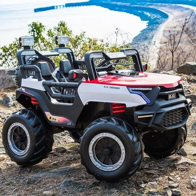 Children's Electric Cars Adults Can Ride Four-Wheel Drive Off-Road Vehicles Baby Remote Control Electric Toy Cars for Kids — image 6