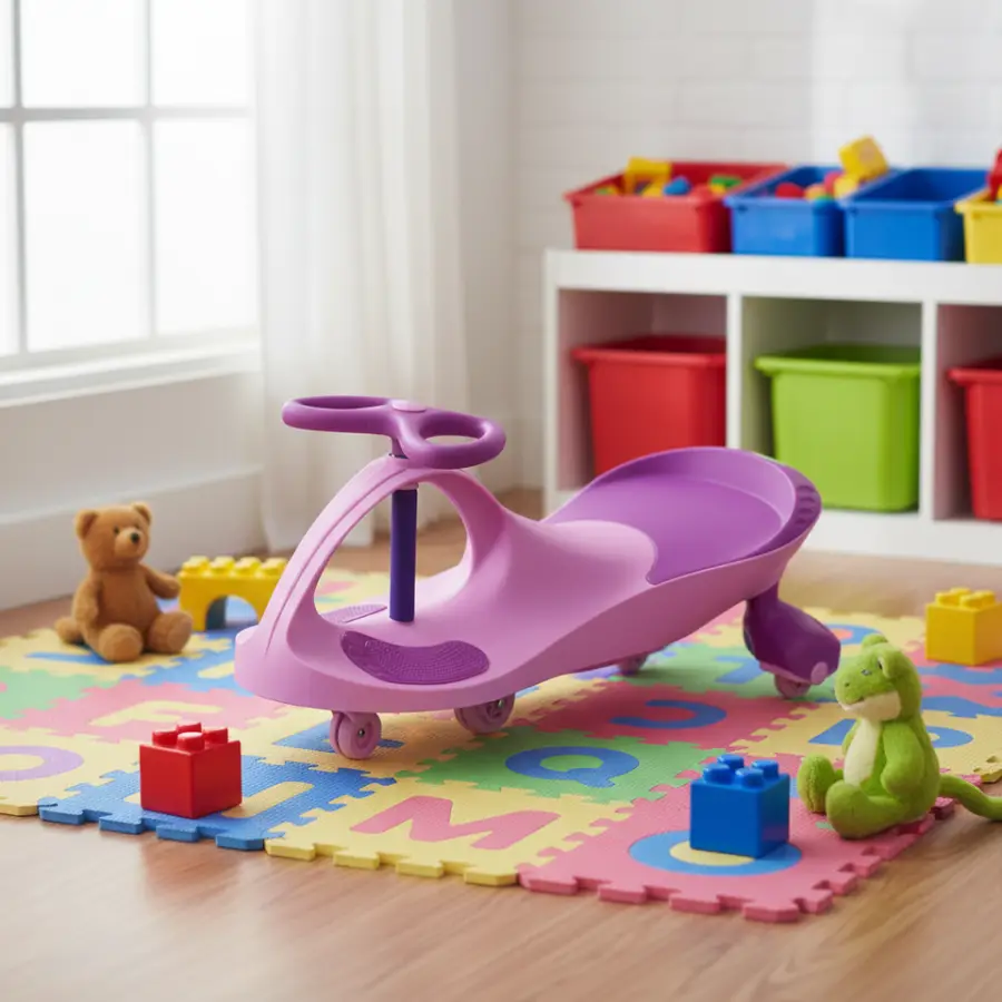 2022 New Arrivals Buy Best Selling Plastic Body Children Home Toys Walker Wiggle Land Ride on Car Happy Swing Car Scoote — view 1