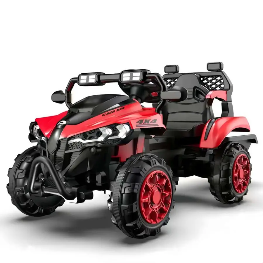 New Children's Electric Super Large Car Four-wheel Off-road Four-wheel Drive Can Sit Adult Baby Electric Stroller — view 1