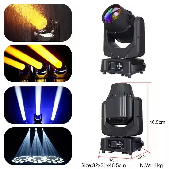 LED Moving Head 300w Beam Light Sharpy Light IP66 Waterproof Moving Head Stage Light for Outdoor Concert — image 6