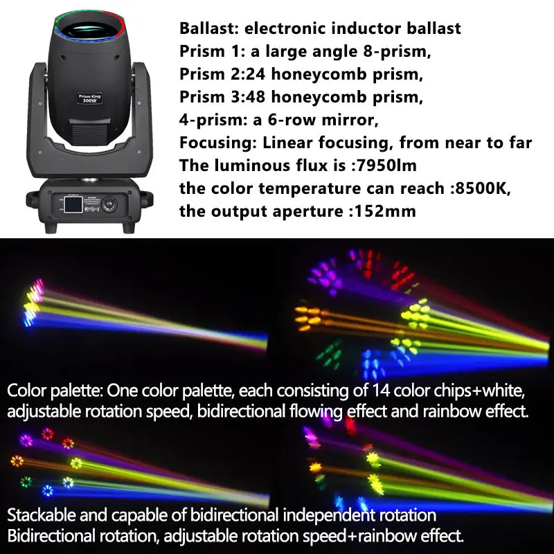 AOPU 450W Moving Heads Lights With LED Aperture Moving Head Stage Light Beam Moving Head Light for Night Club Disco — view 4