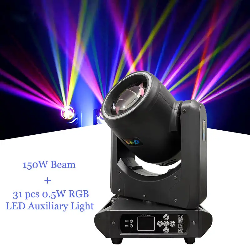 AOPU 150W LED Beam Moving Head Light With Strip 14 Patterns Sharpy Light Moving Head 150w for DJ Disco Club Party — view 1