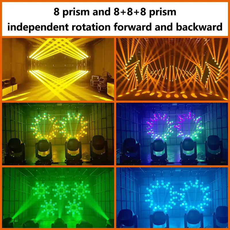 AOPU 300W Beam Moving Head Light With RGB Led Strip Light With Frost and Rainbow Effect Moving Head Light for KTV DJ Club Park — image 7