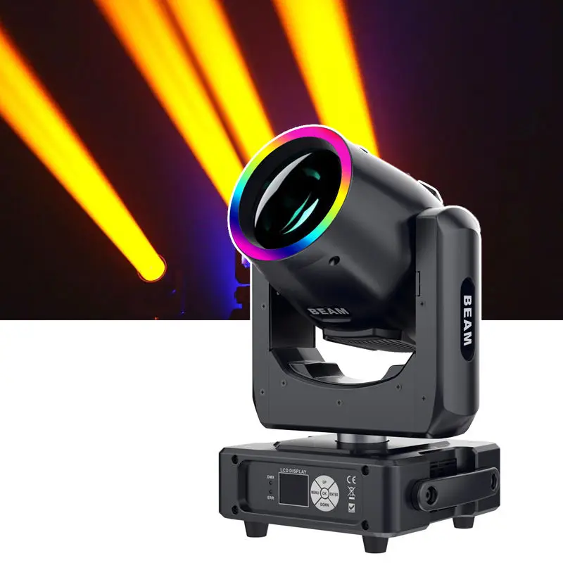 AOPU 230W Moving Head Beam Light With Rgb Led Light Strip Beam Moving Head Light for Club Wedding Dj Disco — view 1