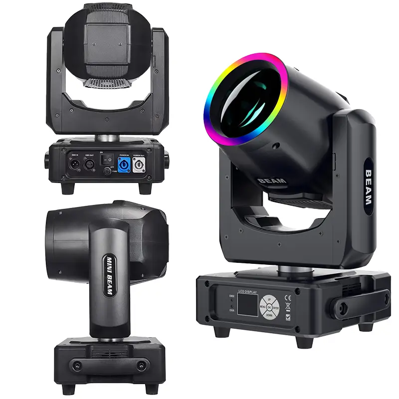 AOPU 230W Moving Head Beam Light With Rgb Led Light Strip Beam Moving Head Light for Club Wedding Dj Disco — image 3