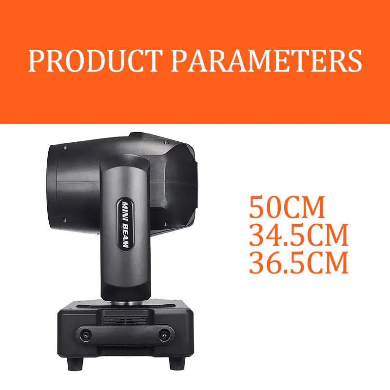 AOPU 230W Moving Head Beam Light With Rgb Led Light Strip Beam Moving Head Light for Club Wedding Dj Disco — image 6