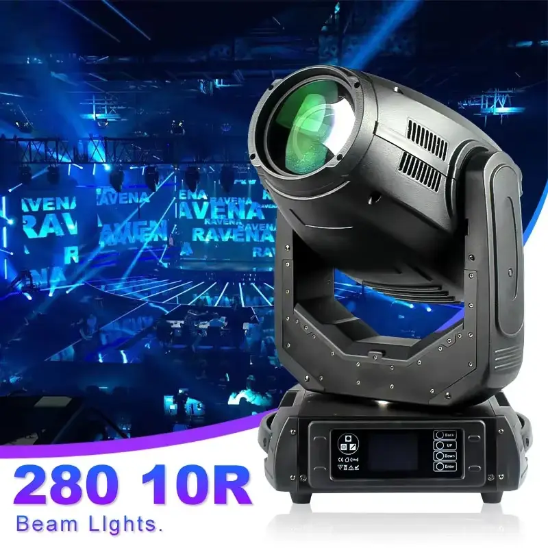 AOPU 3 in 1 Beam 280w 10r Sharpy Light Beam Spot Wash Sharpy Light Moving Head for DJ Disco Concert — image 3