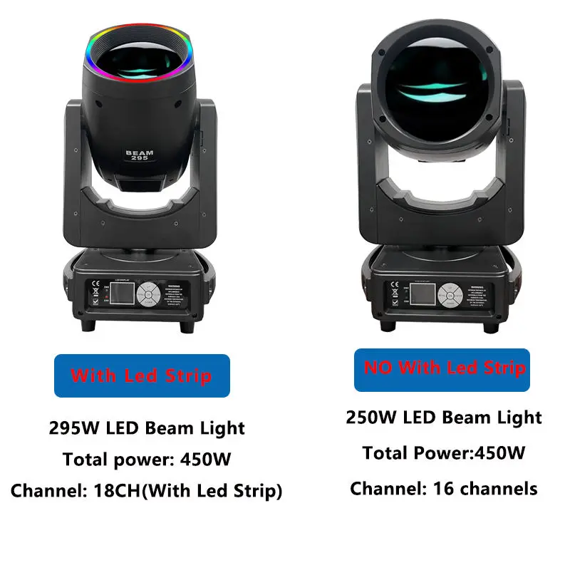 AOPU 295W Beam Moving Head Light With Led Strip Light Beam Moving Head Light for Party Club Concert — image 3