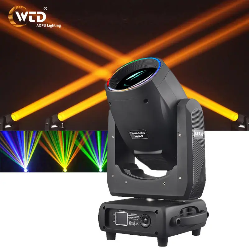AOPU 300W Moving Head DJLights and LED Aperture Combinations Beam Movinghead Light for Luces DJ LED Stage Light — view 1