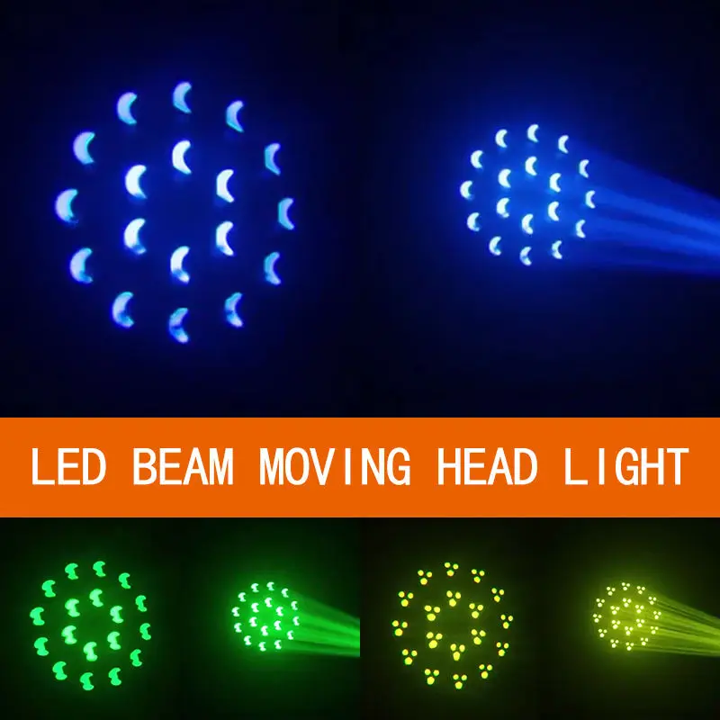 AOPU 150W Beam Light Amd 30PcsX0.2W RGB 3IN1 LED RING 8 Prism LED 150W Moving Head Beam Stage Light for Concert — image 6