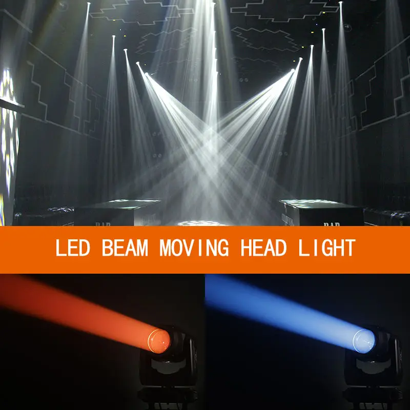 AOPU 150W Beam Light Amd 30PcsX0.2W RGB 3IN1 LED RING 8 Prism LED 150W Moving Head Beam Stage Light for Concert — image 7