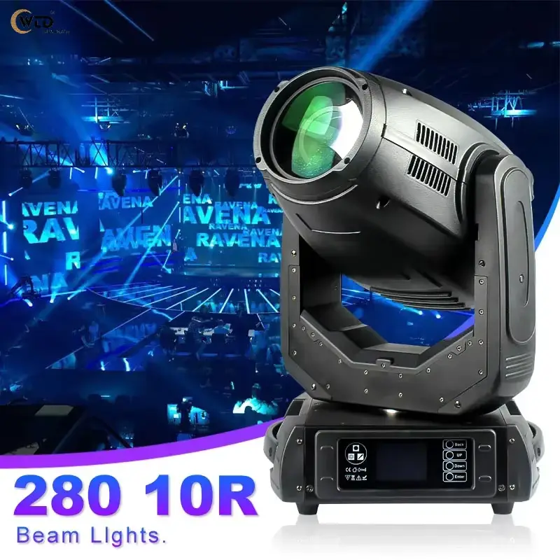 AOPU 10R 3In1 Beam 280w Stage Lights Moving Head Light Sharpy Gobo Beam Pattern Light for Concert Christmas — image 3