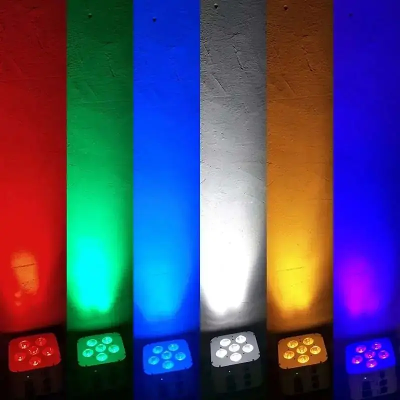 AOPU LED 6x18w Uplights Battery Wireless Light RGBWA UV 6IN1Stage Lighting Led Par for Events Party — image 7