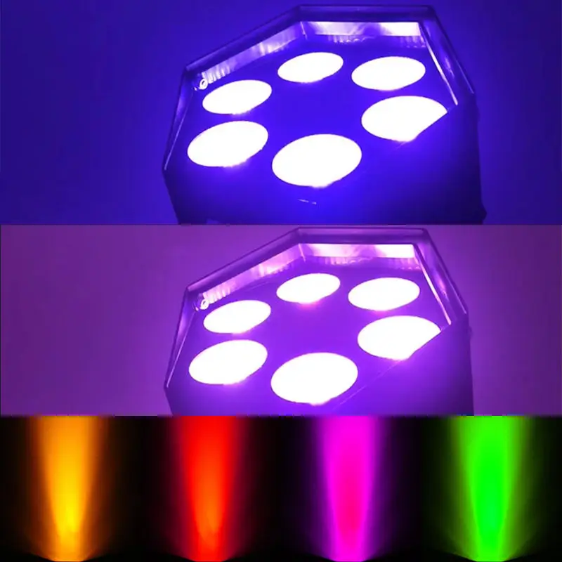 AOPU 6*18W RGBWA+UV 6In1 LED Battery Par Light Wireless Par Light Stage Lights for Party Bar Club Wedding — image 6