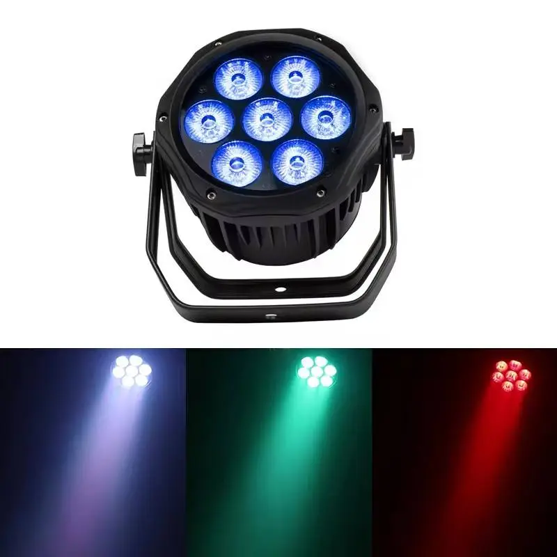 AOPU Par Lights 7X10W Waterproof 4in1 RGBW LED Outdoor Par Can Light Waterproof Par Light — view 1
