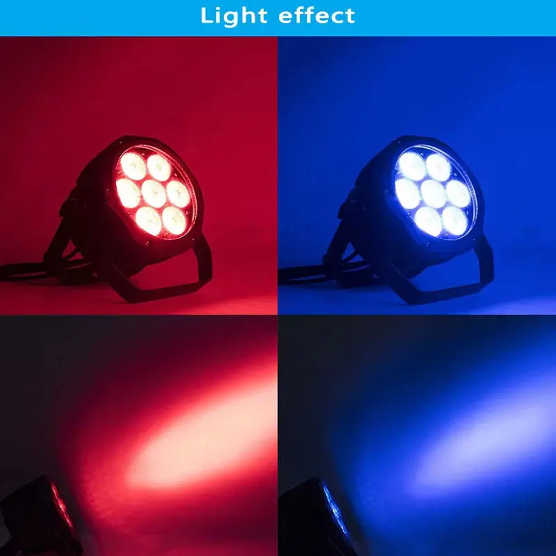 AOPU Par Lights 7X10W Waterproof 4in1 RGBW LED Outdoor Par Can Light Waterproof Par Light — image 4