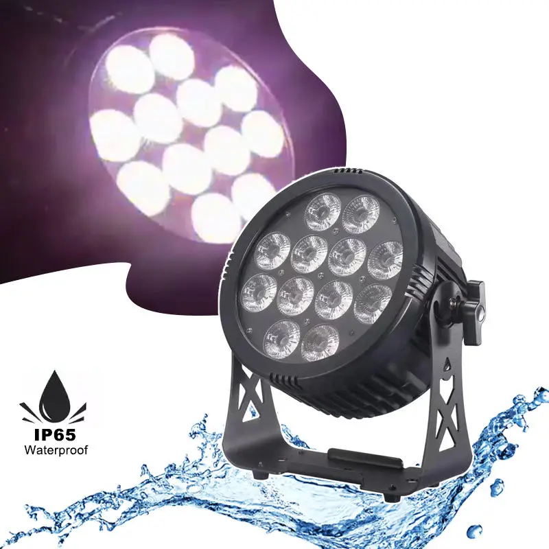 AOPU 12*18W RGBWA+UV 6IN1 Waterproof Led Par Lights Uplights Battery Wireless Stage Lights IP66 Outdoor Par Lights for D — view 1