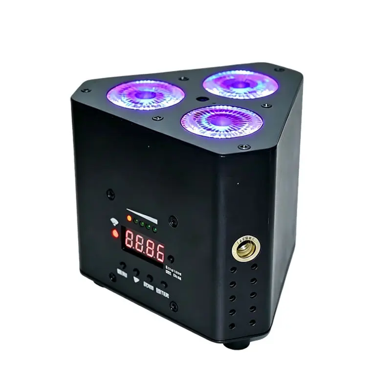 AOPU Sale by Bulk 3x18W RGBWA+UV 6 in 1 Battery Uplights Par Light Led Wireless Par Lights LED Stage Light for Wedding DJ Club — image 5