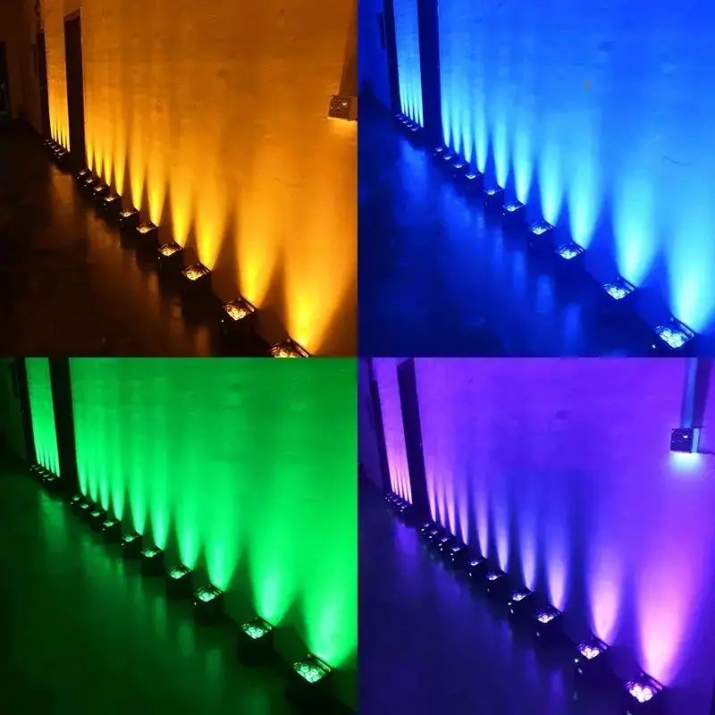 AOPU RGBWA UV Pae 6In1 Uplights Battery Wireless Stage Lighting Battery Power LED Par Light for Hall Events — image 5