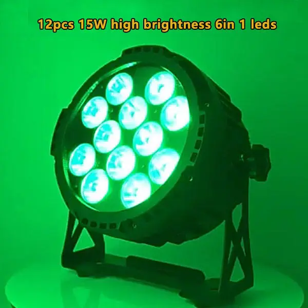 AOPU Uplights Battery Wireless Powered 12*15W Six-in-one Led Par Light With Remote Control Par Led for Wedding Performance — image 7