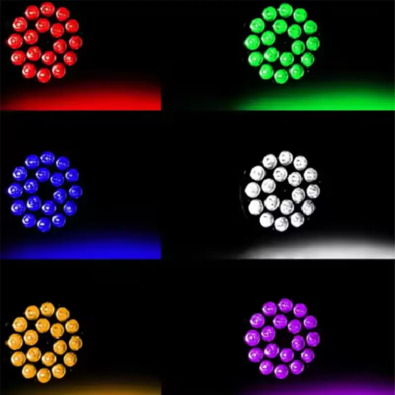 AOPU 18Pcs 10W RGBW Waterproof Led Par Lights Led Par Can Stage Light Par Light for DJ Disco Party Bar — image 6