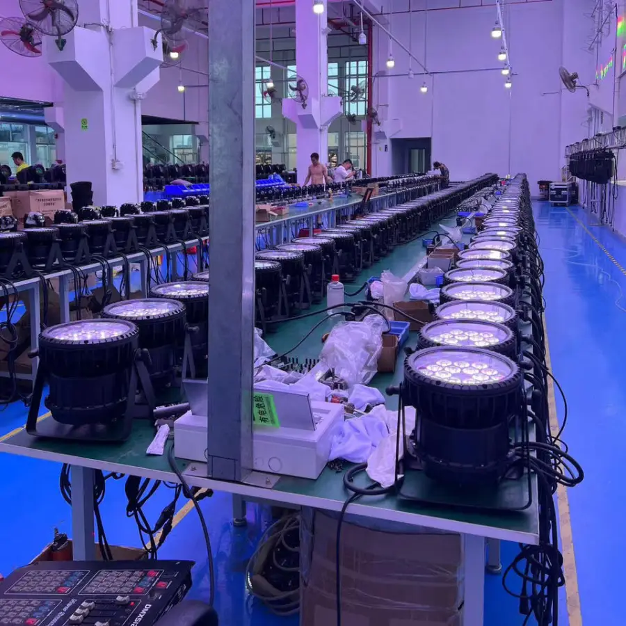 AOPU 18Pcs 10W RGBW Waterproof Led Par Lights Led Par Can Stage Light Par Light for DJ Disco Party Bar — image 7