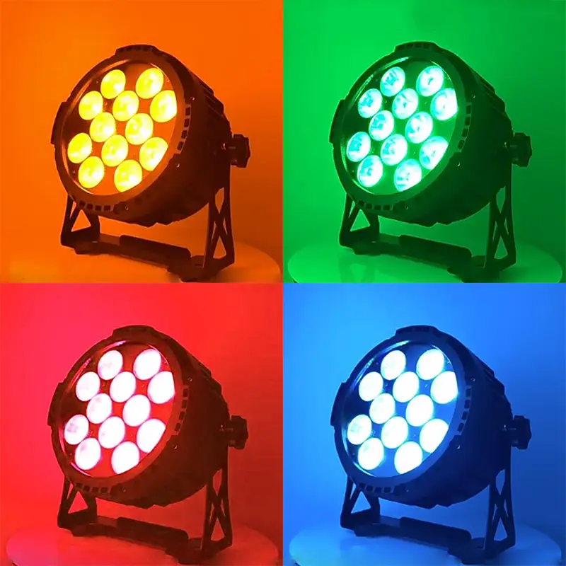 AOPU 12*15W RGBWA+UV 6in1 Led Par Lights Stage Lights Uplights Battery Wireless Par Lights for Wedding Party Club — image 6