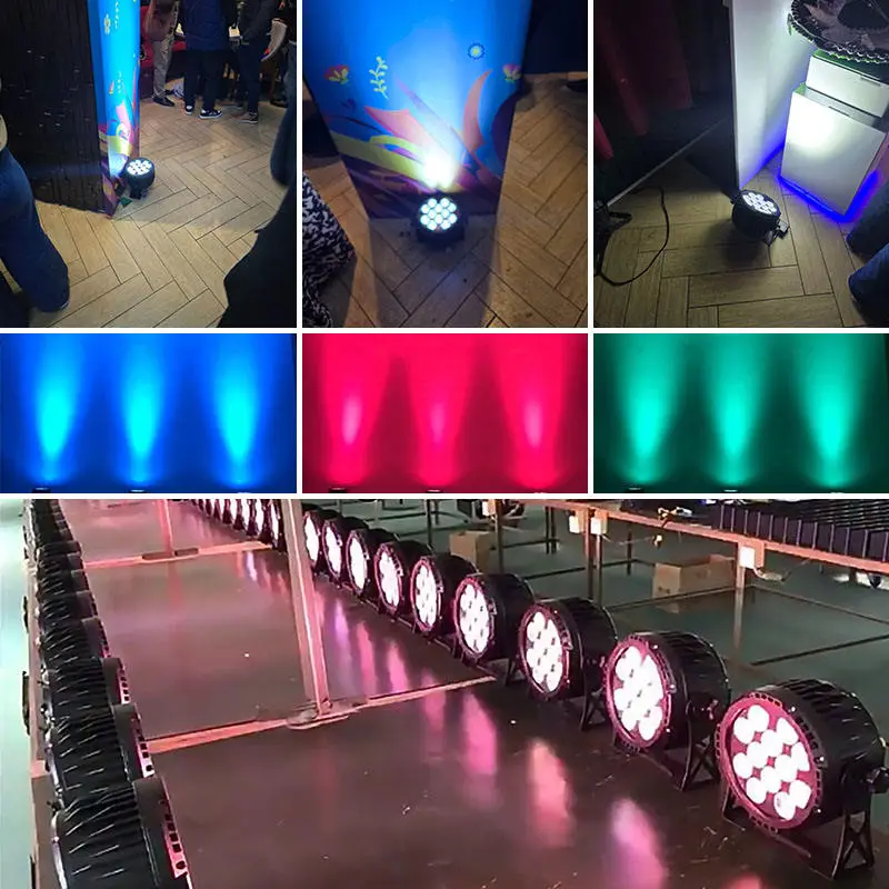 AOPU 12*15W RGBWA+UV 6in1 Led Par Lights Stage Lights Uplights Battery Wireless Par Lights for Wedding Party Club — image 7