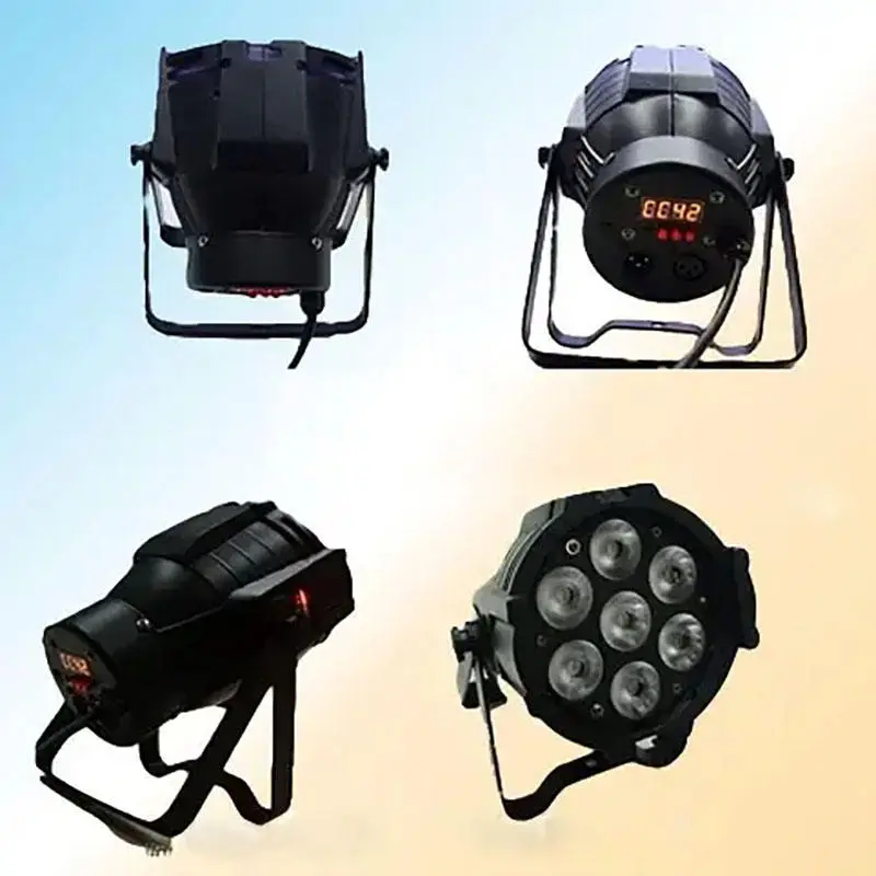 AOPU Factory Mini 7*10w Stage Lighting Equipment Led Par Par 64 Led Rgbw 4in1 Luces Led Par Light for Club Party — image 4