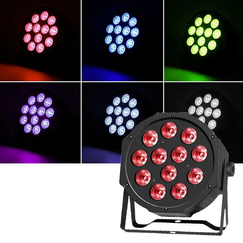 24W 4 in 1 Rgbw 12 Leds Par Light Stage Effect DMX 512 With Remote Control Par Light for DJ KTV Bar Concert — image 6