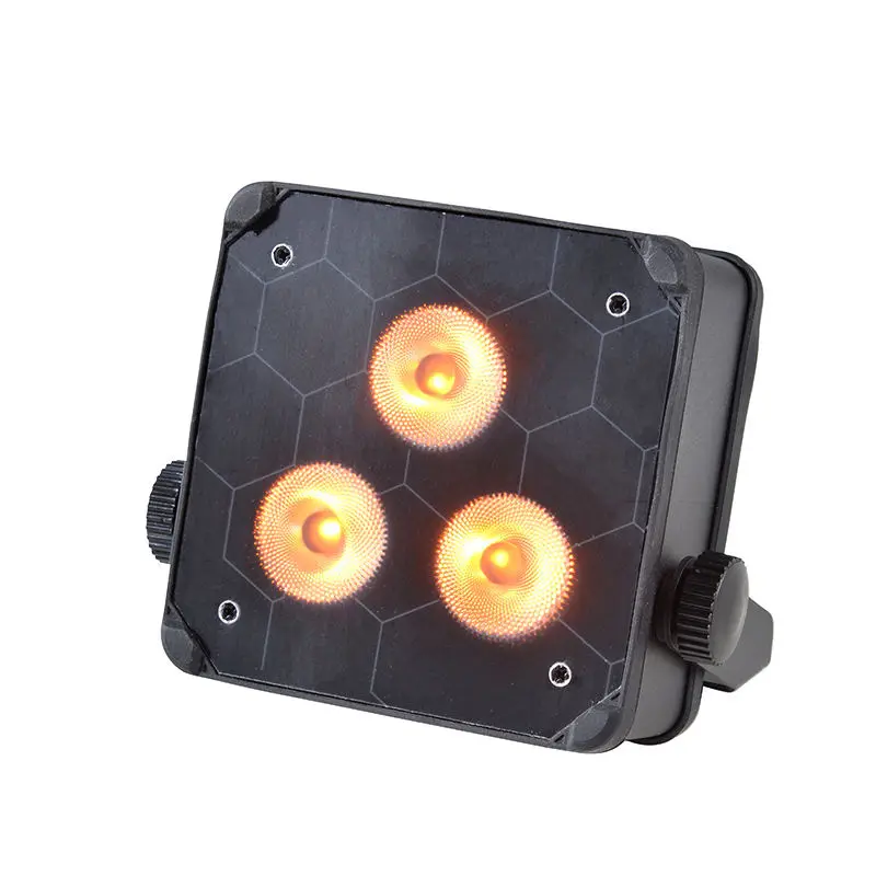 AOPU Factory 3*18W Battery Powered Led Par Light RGBA UV Led Uplight Battery Wireless Dj for Club Party Wedding — image 3