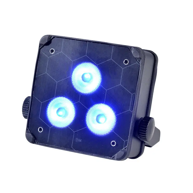 AOPU Factory 3*18W Battery Powered Led Par Light RGBA UV Led Uplight Battery Wireless Dj for Club Party Wedding — image 5