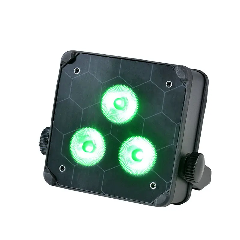AOPU Factory 3*18W Battery Powered Led Par Light RGBA UV Led Uplight Battery Wireless Dj for Club Party Wedding — image 6