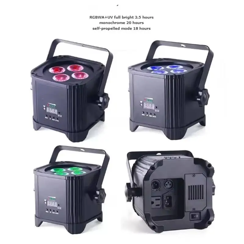 AOPU RGBWA+UV 6In110 Led Par Lights Led Par Lights Wireless DMX Par Light for DJ Weeding — image 4