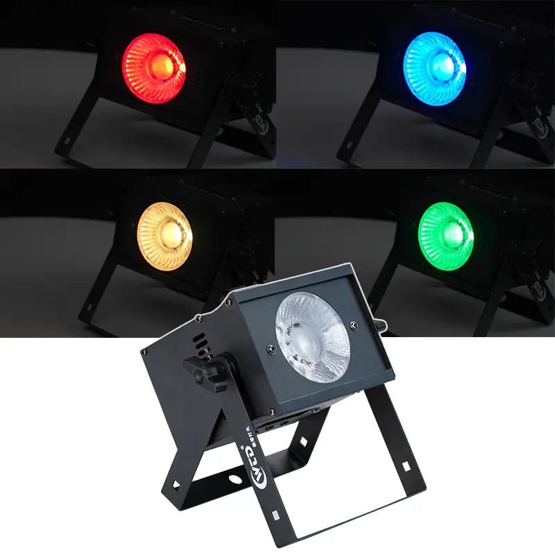 AOPU 4In1 RGBW 50W LED Par Light and Portable Elfin Par Can Stage Light DMX for Concert KTV — view 1