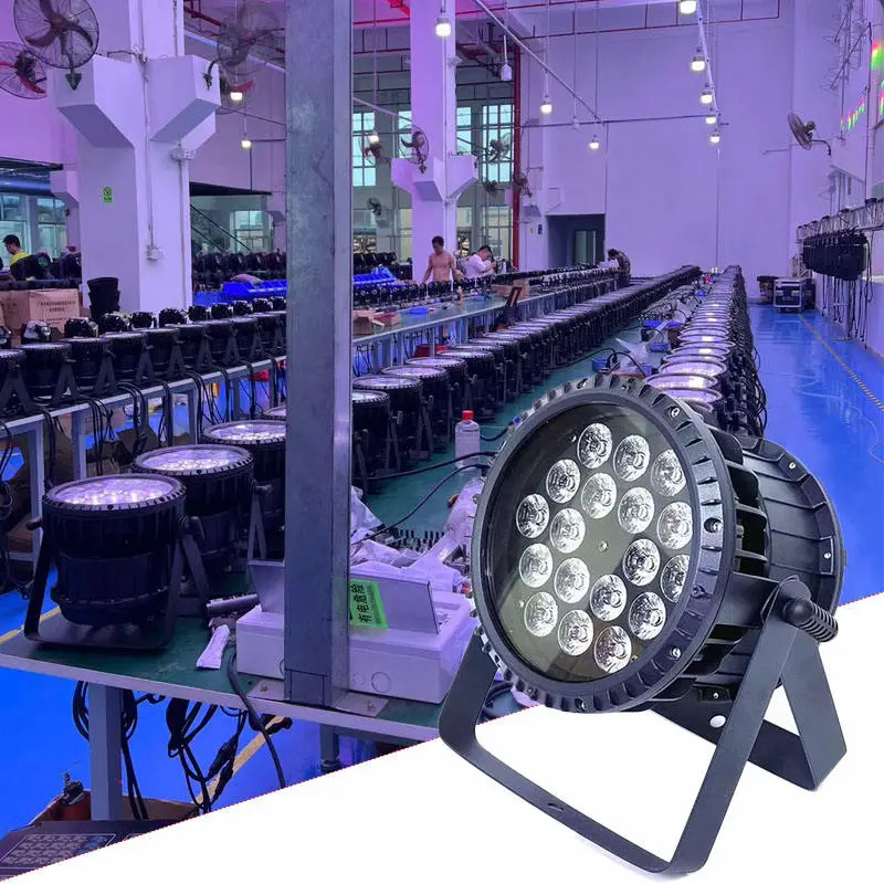 AOPU 18Pcs 10W RGBW Waterproof LED Par Light Par Can Stage Light for DJ Disco Party — view 1