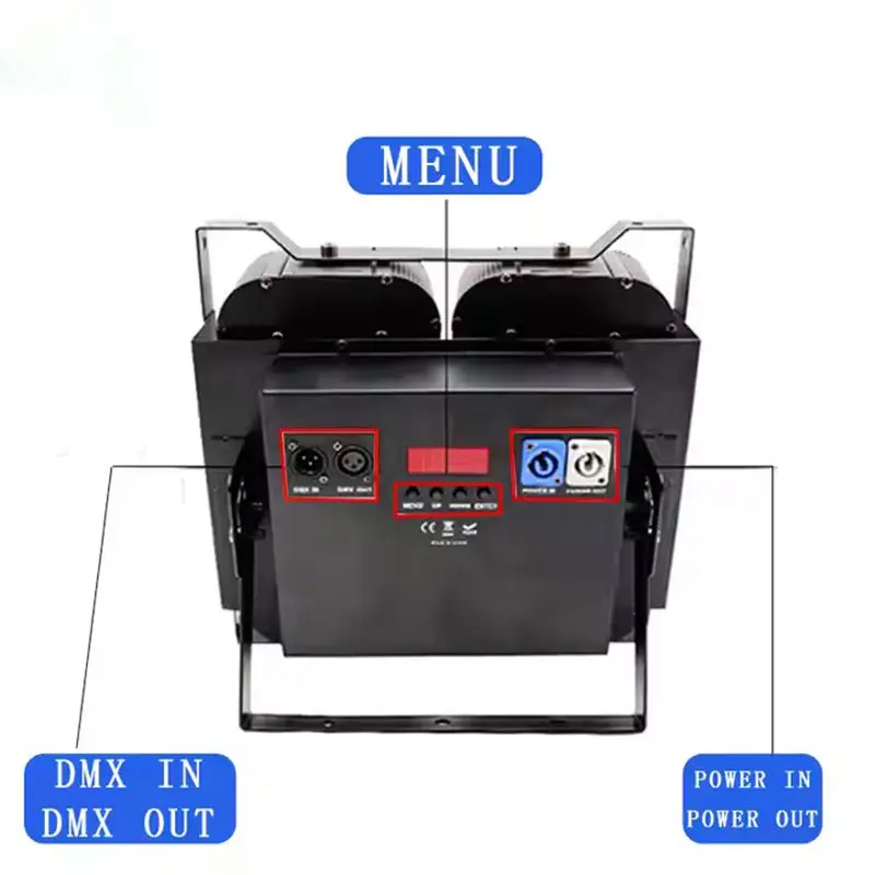 AOPU 4 Eyes Led Warm Par Cob Stage Blinder Light Dmx Audience Effect Audience Light Blinder for Concert — image 5