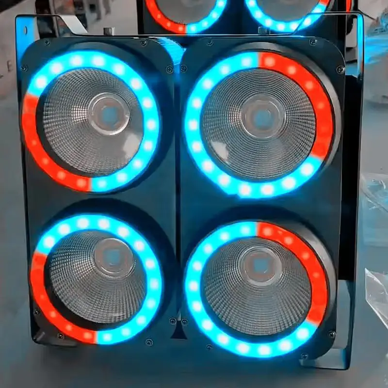 AOPU 4 Eyes Led Warm Par Cob Stage Blinder Light Dmx Audience Effect Audience Light Blinder for Concert — image 7