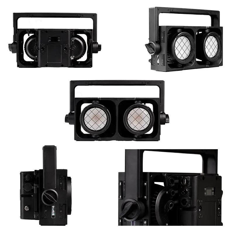 AOPU IP65 COB 300W*2 Blinder Light High Brightness RGBA WW Splicing LED Audience Light for Bar Party Wedding Stage Music Show — image 4
