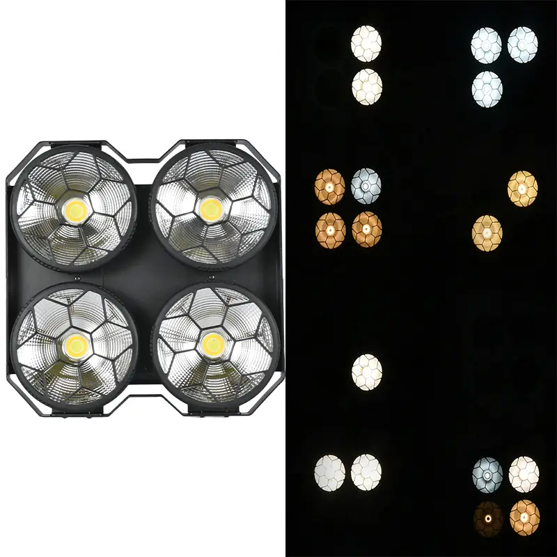 AOPU 50W * 4 Eyes Led Warm Par Cob Stage Blinder Light Audience Light Blinders Stage Light for Concernt — image 5