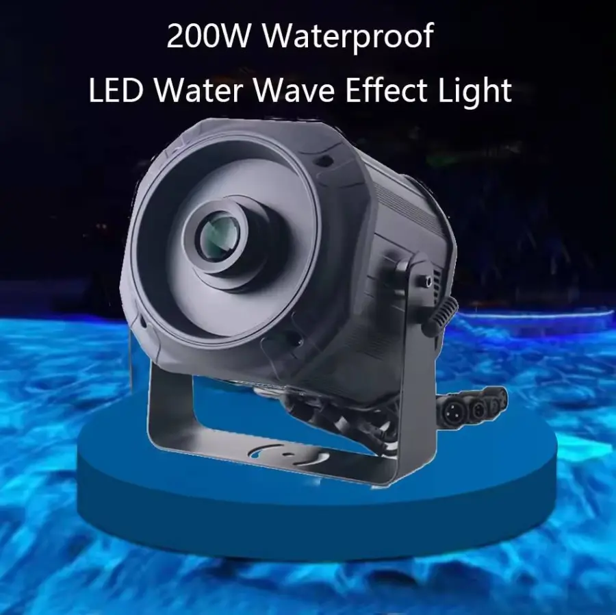 AOPU the Most Popular 200W Waterproof LED Water Wave Projector Effect Light LED Wall Washer for Aquarium Scenic — image 3