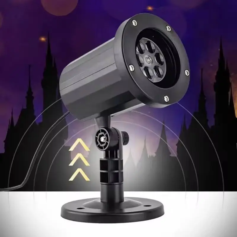 AOPU 4*1W RGBW or White Waterproof Outdoor Lighted Christmas Snowflake Projector Light — view 1